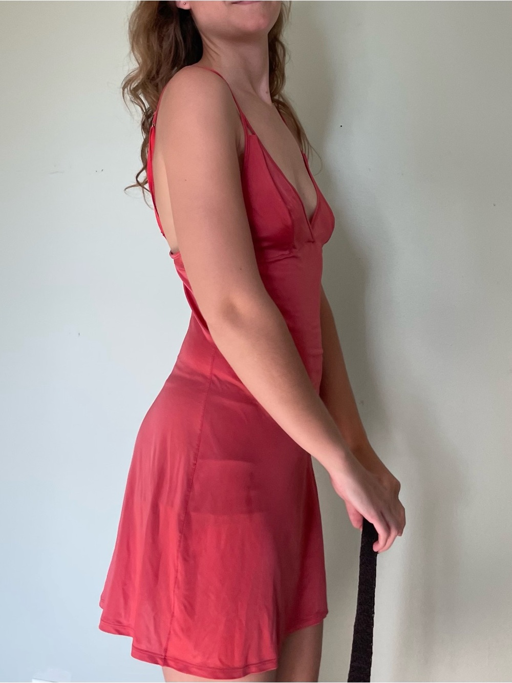 Y2K Vintage Victoria's Secret Gorgeous Red Slip Dress - Picture 9 of 11